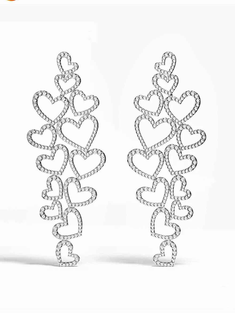APM Monaco Open Heart Earrings